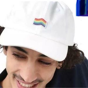 🌈PRIDE RAINBOW LGBTQIA+ Gay CURVED BILL JOCKEY STRAPBACK HAT CAP VANS BRAND NEW